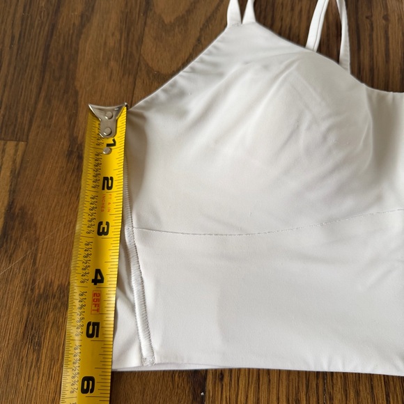 Lululemon Athletica Like a Cloud Longline Bra White Strappy Sports Size 4 or 6 - Picture 12 of 13